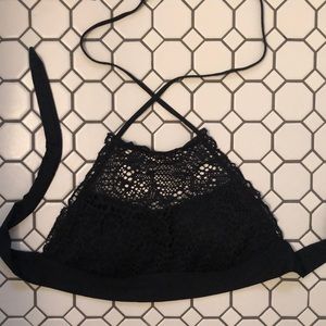 🏝Lace halter bikini top